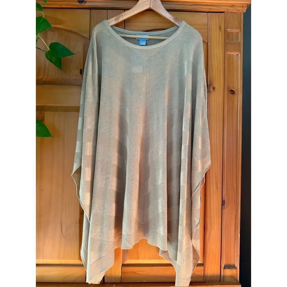Liz & Me poncho-style poncho Pullover Size 3X/5X NWT